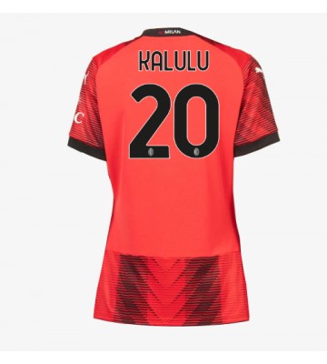 AC Milan Pierre Kalulu #20 Hjemmebanetrøje Dame 2023-24 Kort ærmer